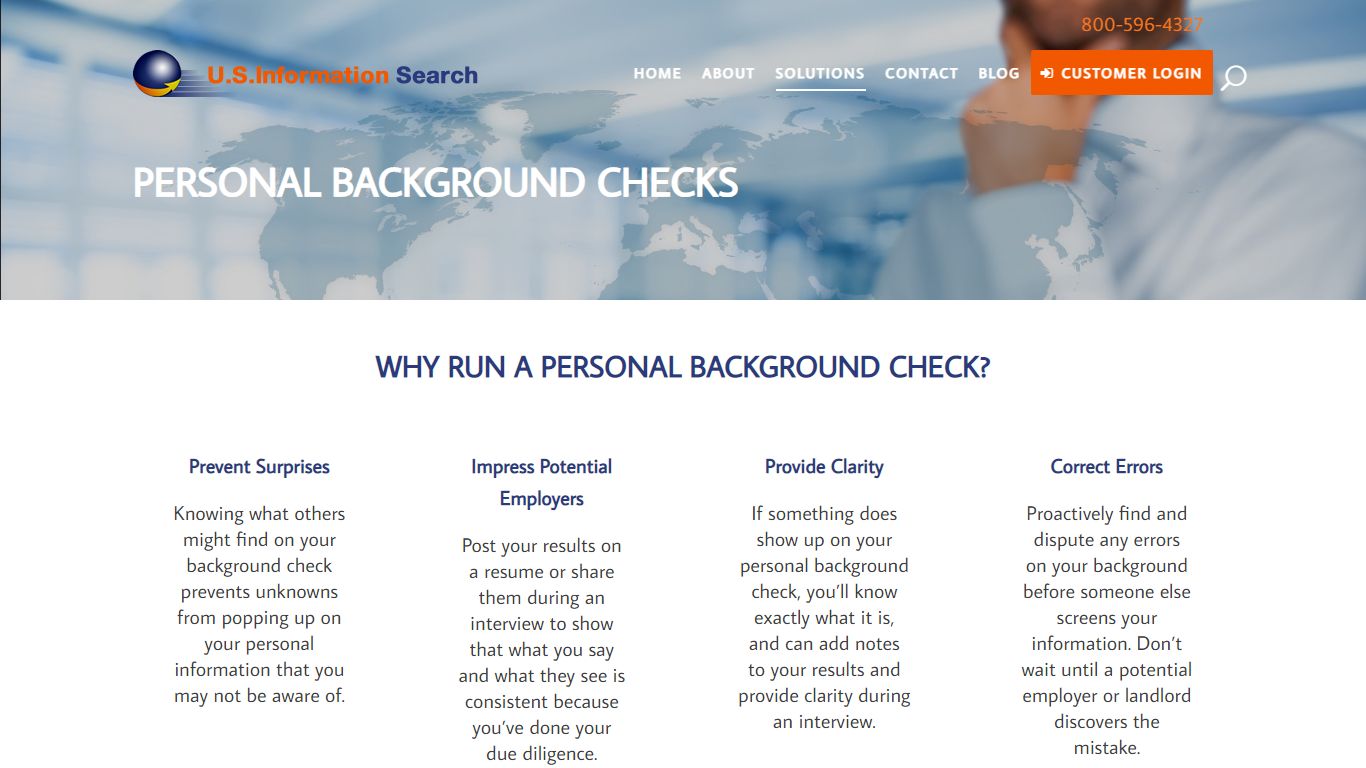 Personal Background Checks - U.S. Information Search